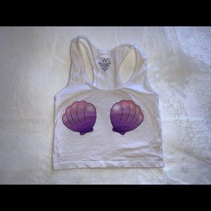 4/$30 Sea shell crop top 🐚🧜‍♀️